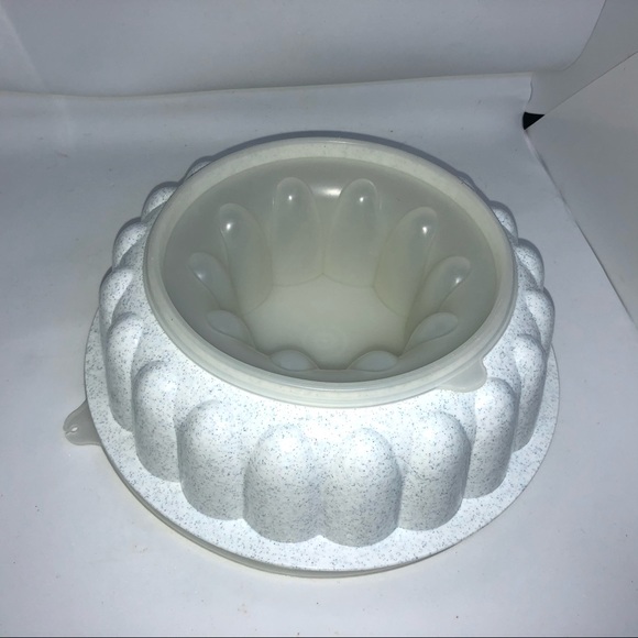 Tupperware Vintage White Jello Mold 3PCs